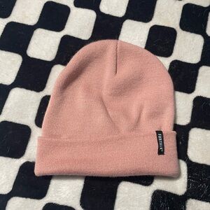 Pink beanie toboggan hat